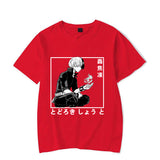 Hot Anime Todoroki Shoto Print Short Sleeve T Shirts
