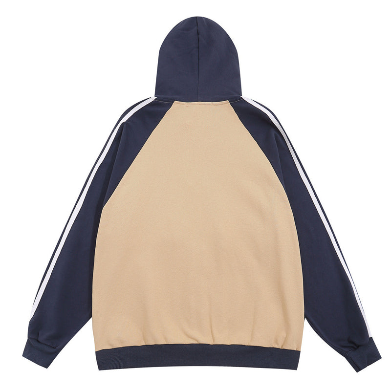 Men Hoodie Hooded Jacket Men's Embroidery Sports Style with Letters Loose