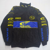 F1 Racing Suit Racing Suit Preppy Style Retro Style Autumn and Winter Wear Coat Cotton Jacket Subaru Coat Embroidery