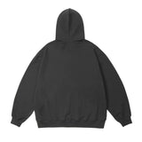 Men Hoodie Trendy Patch Spider Web Hooded Sweater Men's Autumn and Winter Long Sleeve Loose