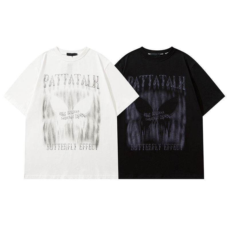 Men T Shirt Niche Design Couple Short Sleeve T-shirt Men and Women