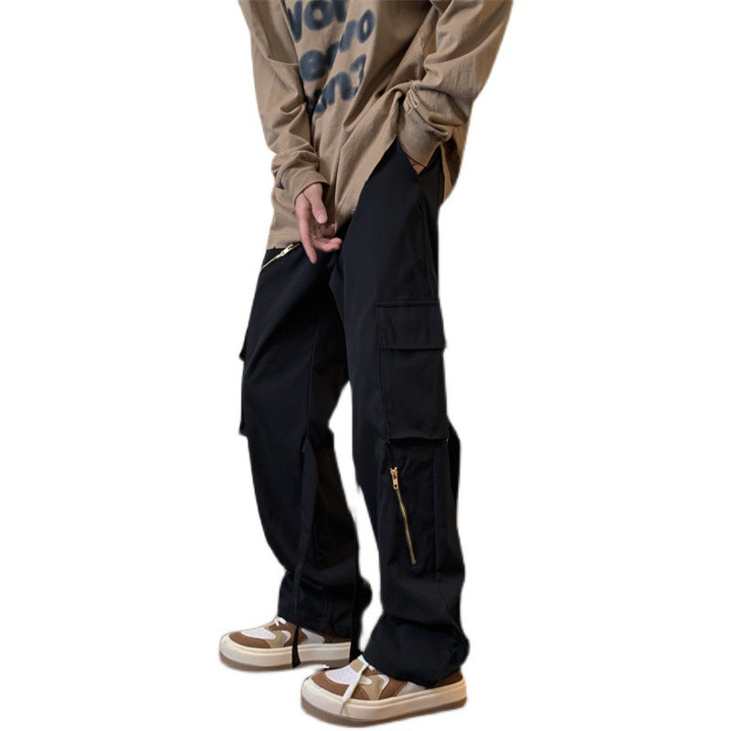 Men Sweatpants Men's Autumn and Winter Design Casual Pants Straight