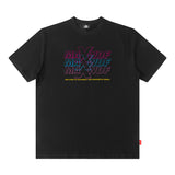 Men T Shirt Letter Print Summer Short-Sleeved T-shirt Men's Loose