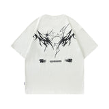 Men T Shirt Fashion Brand Graffiti Printing Casual Short-Sleeved T-shirt Men and Women Hip Hop