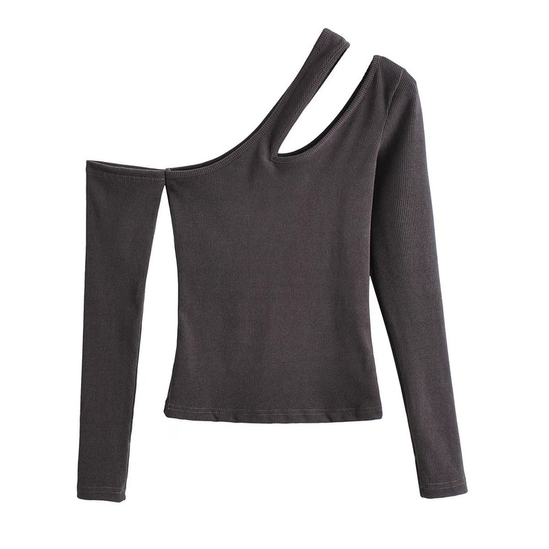 Women T-Shirt T-shirt Women's Autumn and Winter Design Sense Slim Long Sleeve Top