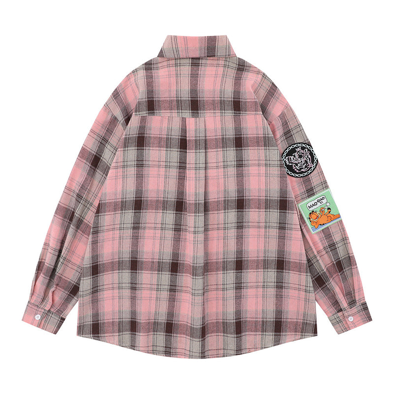 Men Long Sleeved T Shirt Men's Outdoor Fashion Brand Casual Long Sleeve Embroidered Shirt Coat