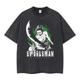 Youth men ONE PIECE oversize Faded Vintage T Shirts Anime