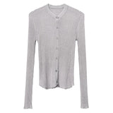 Women Long Sleeve Shirt Top Women's Cardigan Sexy