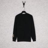 Bathing Ape Sweatshirts Autumn and Winter Cartoon Embroidered Crew Neck Pullover and Fleece Sweater Men and Women