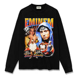 Detroit Eminem T Shirt Vintage Loose Heavy Crew Neck T Shirt