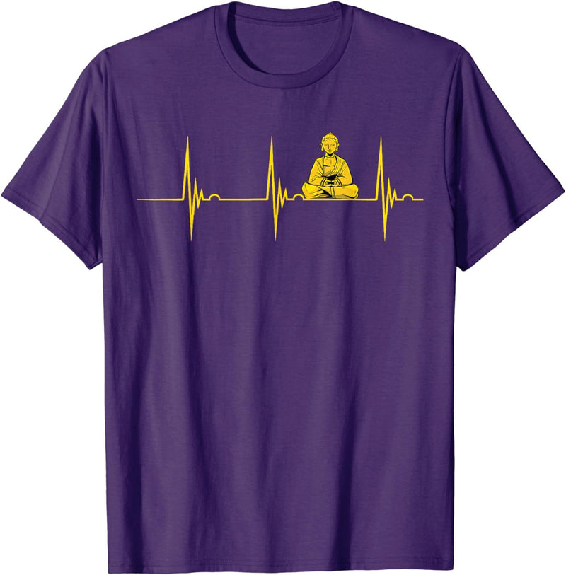 New Buddha Statue Buddhist Heartbeat EKG Pulse Zen Yoga