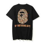 Bathing Ape T Shirt Cartoon Round Neck Summer Printing Plus Size Short-Sleeved Casual T-shirt