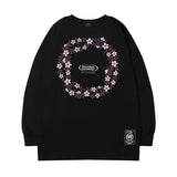 Men Long Sleeve Shirt Letter Printed Long Sleeve T-shirt Men's Loose Casual