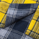 Men Long Sleeved T Shirt Plaid Long Sleeve Shirt Men's Ins Spring and Autumn Double-Sided Wear Shirt Coat