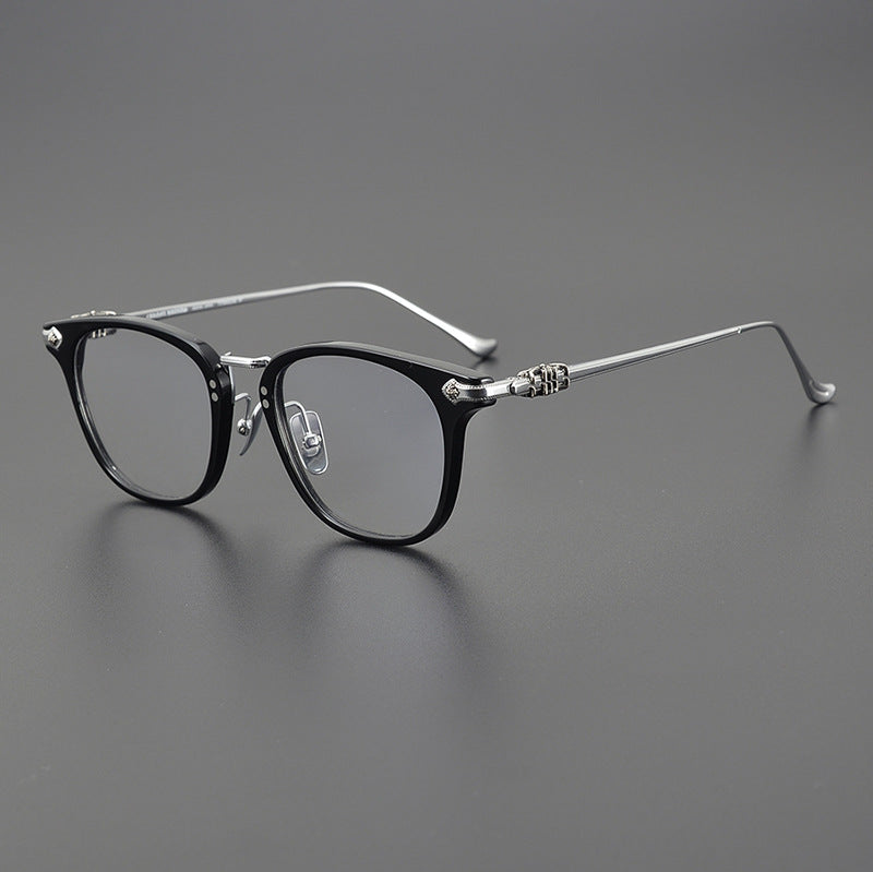 CHH Chrome Hearts Glasses Retro Glasses Frame Pure Titanium Ultra Light Square Frame Glasses