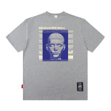 Men T Shirt Retro Portrait Short Sleeve T-shirt Men and Women Loose