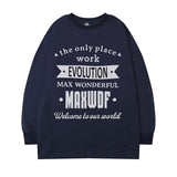 Men Long Sleeve Shirt Autumn Crew Neck Long Sleeve T-shirt Men and Women Street Hip Hop Couple