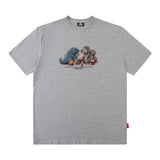 Men T Shirt Printed Couple Short Sleeve T-shirt Men and Women Hip Hop Loose Casual