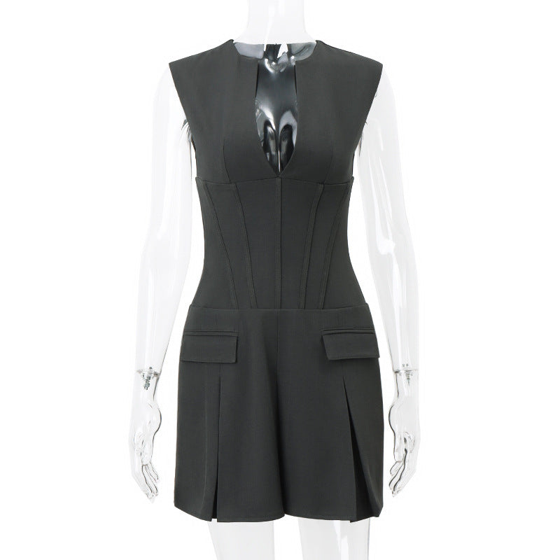 Work Dresses Temperament Pleated Summer Dress