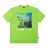 Men T Shirt West Coast T-shirt Letter Print Short-Sleeve Male Loose