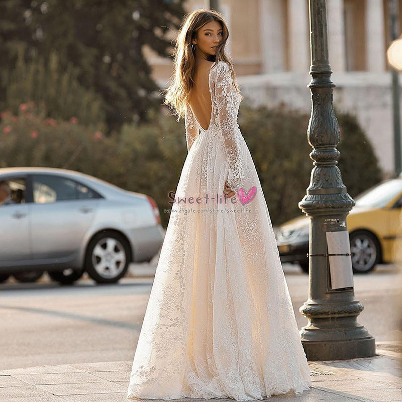 Slutty Wedding Dress Summer Women's Wedding Dress Sexy Lace Dress