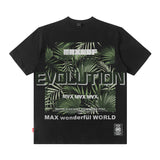 Men T Shirt Letter Print Short-Sleeve T-shirt Men's Loose Couple Casual All-Matching