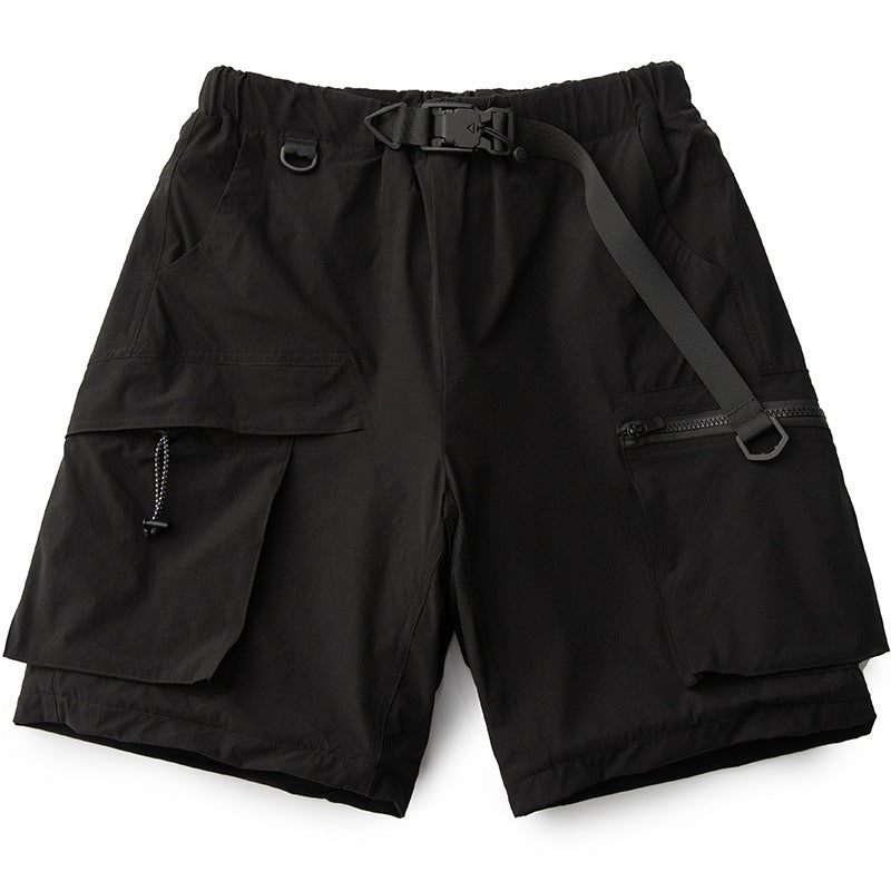 Men Sweatpants Vintage Shorts Men's Functional Shorts Summer Capris