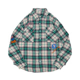 Men's Long Sleeved T Shirt Plaid Shirt Men's Spring and Summer Long Sleeves Shirt Trendy Loose