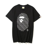 Bathing Ape T Shirt Casual Short Sleeve Printed T-shirt