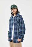 Unisex Jacket Autumn Plaid Labeling Shirt Women's Clothing