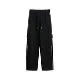 Unisex Pants Autumn Workwear Straight Casual Pants