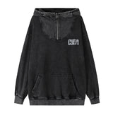 Men Hoodie Sweater Men's Autumn and Winter Washed and Worn Loose