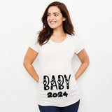 Baby Loading Printed Maternity T Shirt Pregnant