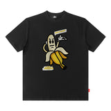 Men's T Shirt Printed Short-Sleeved T-shirt Men's and Women's American Retro Loose