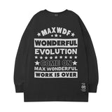 Men Long Sleeve Shirt Autumn and Winter Long Sleeve T-shirt Men and Women Ins Hip Hop Style Loose