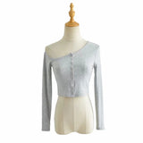 Women T-shirt Spring Short Tight Long Sleeve Bottoming Shirt Top