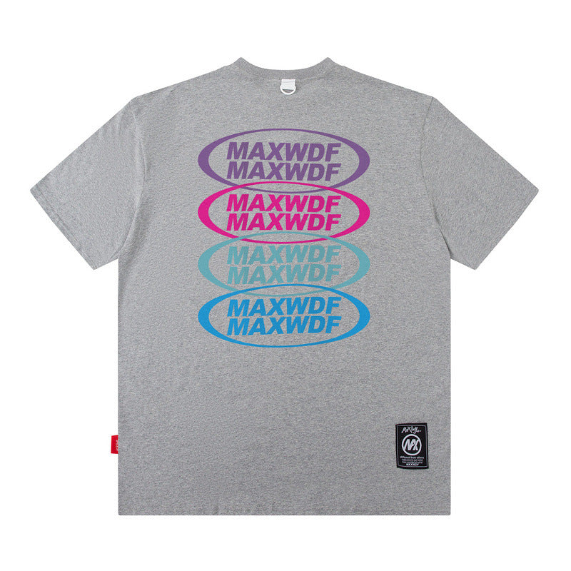 Men T Shirt Printed Summer Short-Sleeved T-shirt Men's Vibe Style Loose