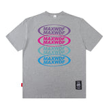 Men's T Shirt Letter Print Short-Sleeved T-shirt Men's and Women's Vibe Style Loose Top