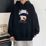 Anime Satoru Gojo Printed Long Sleeve Pullover Hoodies