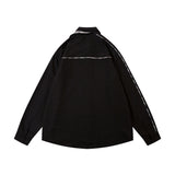 Men Long Sleeved T Shirt High Street Stitching Long-Sleeved Shirt Men's Loose Casual Spring and Autumn