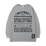 Men Long Sleeve Shirt Autumn and Winter Long Sleeve T-shirt Men and Women Ins Hip Hop Style Loose