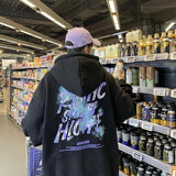 Men Hoodie Men's Hooded Autumn High Street West Coast Clothes Spring and Autumn
