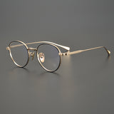 CHH Chrome Hearts Glasses Collection Versatile Vintage Round Engraved Pure Titanium Myopia Glasses Frame