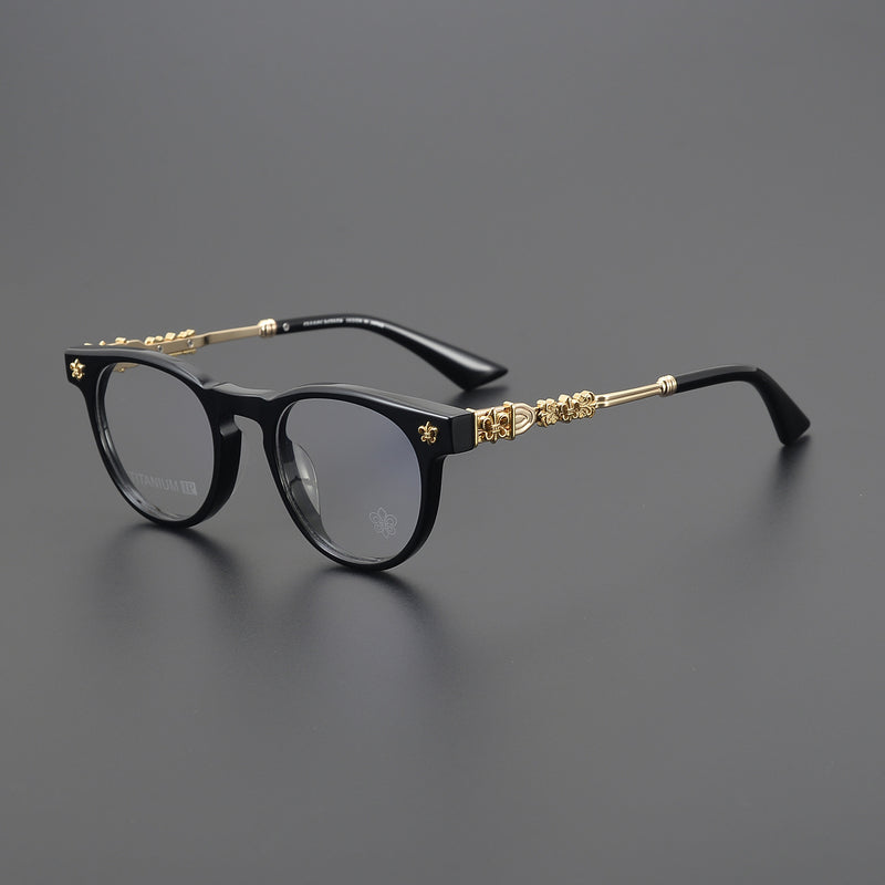 CHH Chrome Hearts Glasses Pure Titanium Ultra Light Myopia Anti-Blue Light Glasses Frame