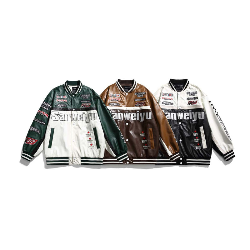 Unisex Jacket Autumn Embroidery Baseball Uniform Jacket