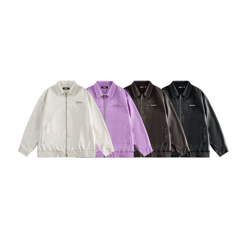 Unisex Jacket Autumn Trendy Leather Coat Women's Clothing