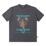 Men T Shirt Printed Short-Sleeved T-shirt Men and Women Couple Hiphop Summer