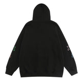 Men Hoodie Sweater Men's Spring and Autumn Long Sleeve Loose Zip Coat