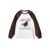 Unisex Hoodie Vintage University Style round Neck Sweater Boys and Girls Top