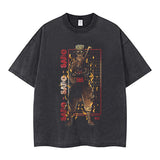 Youth men ONE PIECE oversize Faded Vintage T Shirts Anime